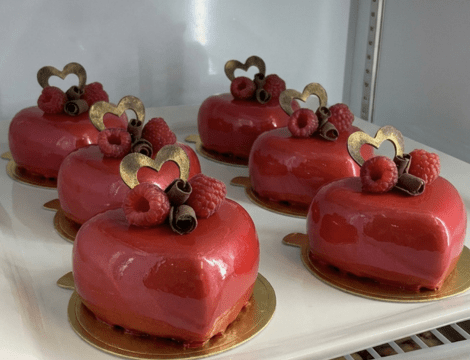 Unipatis Entremets Cœur Chocolat-mousse Framboise (2)