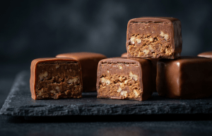 حلوى جوز البقان بالشوكولاتة من يوني باتيس