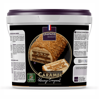 Glaçage croquant caramel façon rocher